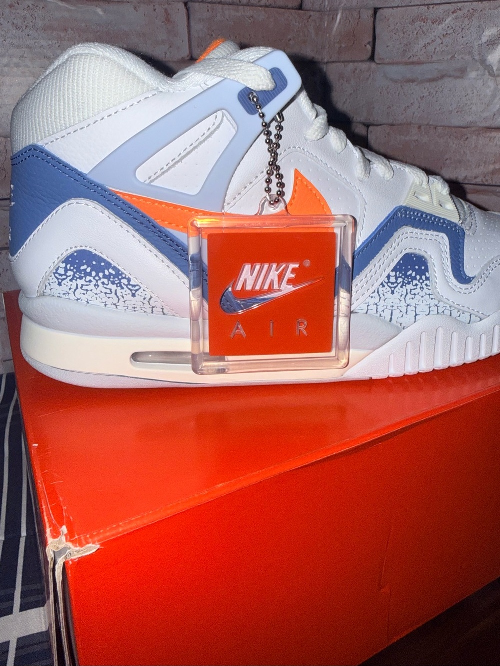Nike Air Tech Challenge 2 Clay Blue Mid Top Men’s Sneaker size 9